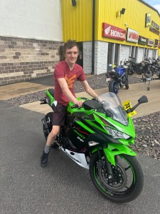 First Bike I ever bought Green ninja 400 with ABS from Big Saint Charles Motorsports